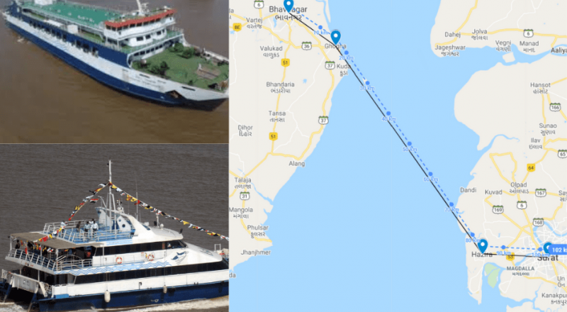 Ghogha to Hazira Ferry Timings, Ticket Price, Online Booking